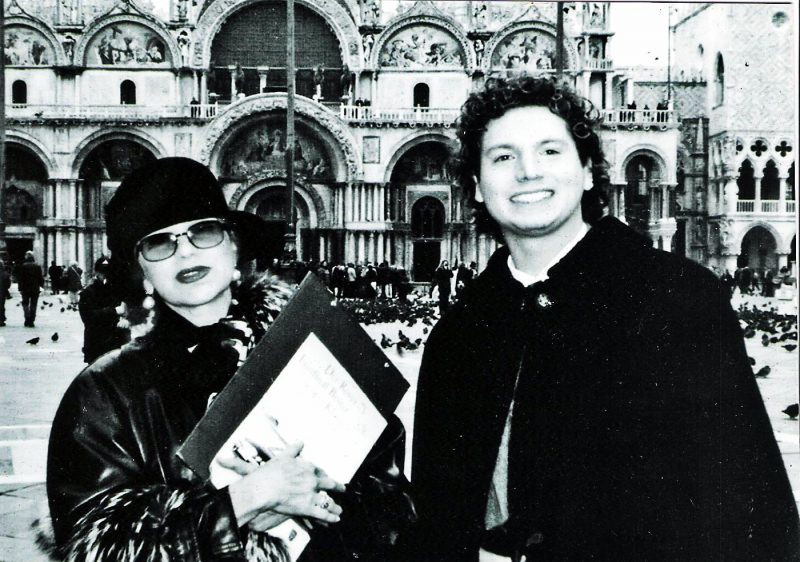 La Cantante Milva ospite dei Brusutti a Venezia con Marco Eugenio Brusutti e Franca Rame